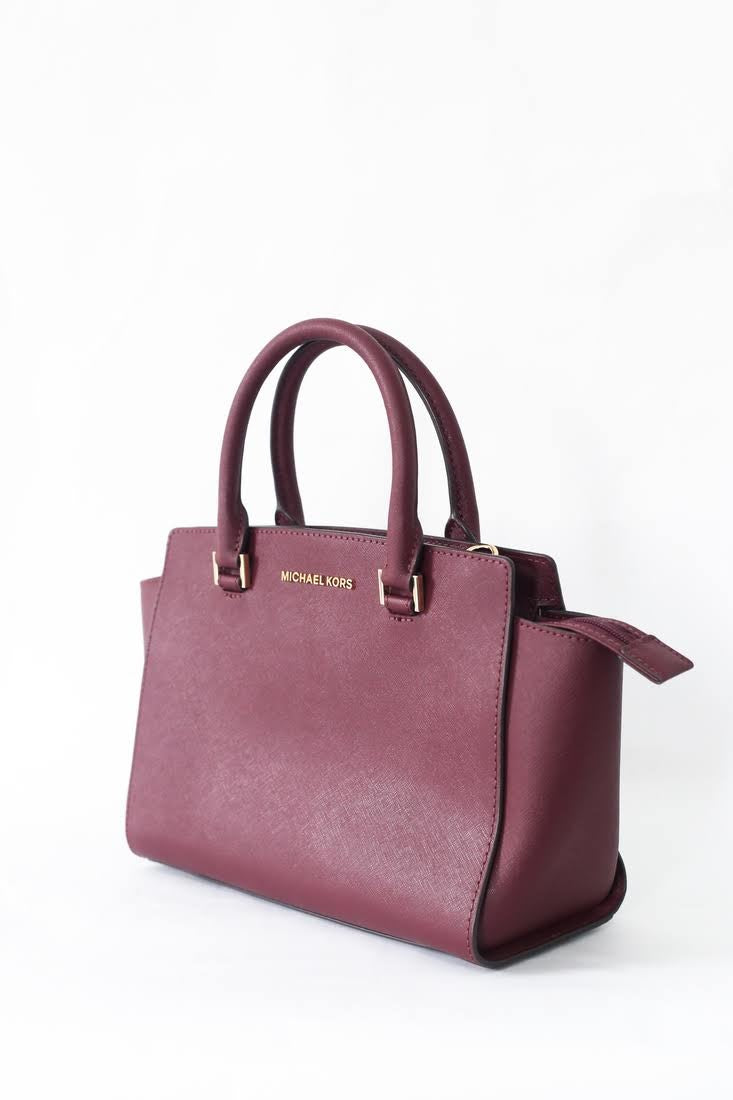 michael kors selma merlot