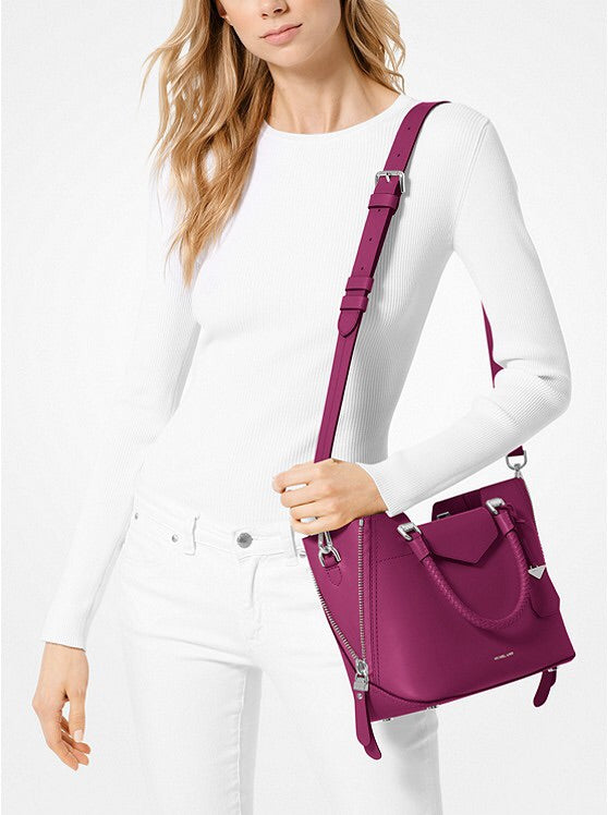 blakely leather satchel michael kors