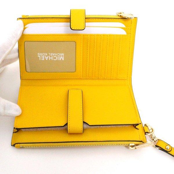 michael kors jet set wallet yellow