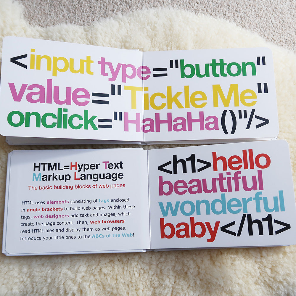 HTML and JavaScript For Babies Books