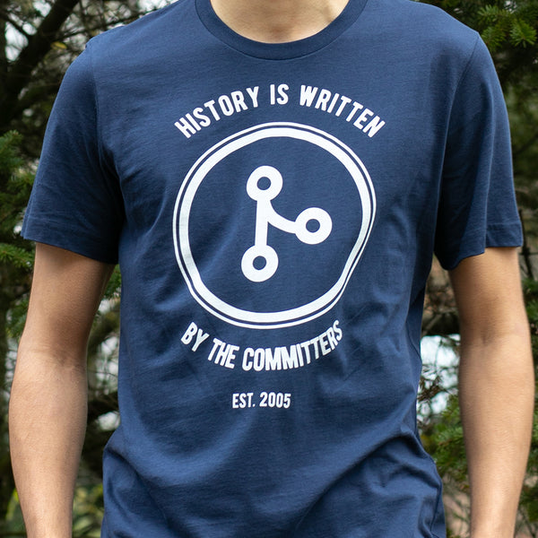 Programming T-shirt - History Is Written By the Committers - Made4Dev.com