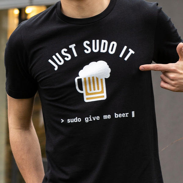 Programming T-shirt - Sudo Give Me Beer - Made4Dev.com