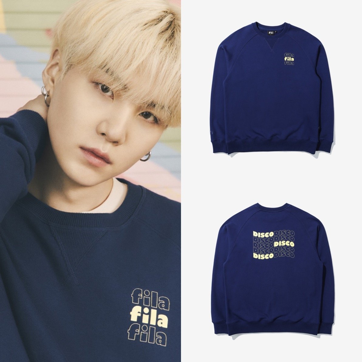 forbi bølge auroch FILA X BTS Official Dynamite Collection SUGA Sweater – KpopCloud