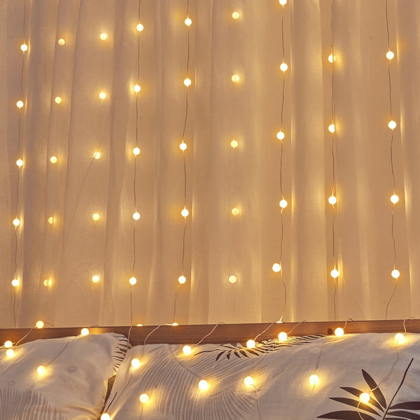 globe curtain lights