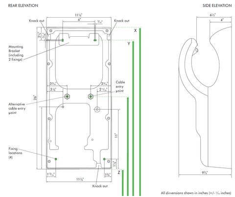 DYSON® Airblade™ AB14 dB Hand Dryer - Specifications Image