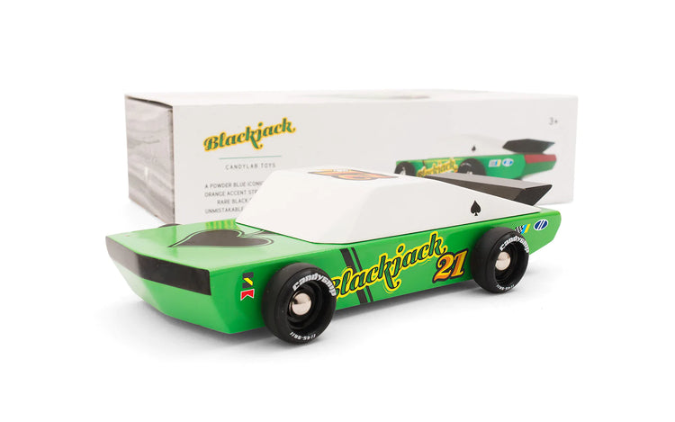 Candylab Toys Blackjack - Modern Vintage Wooden Racecar