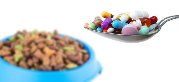 Synthetic vitamins in dog food