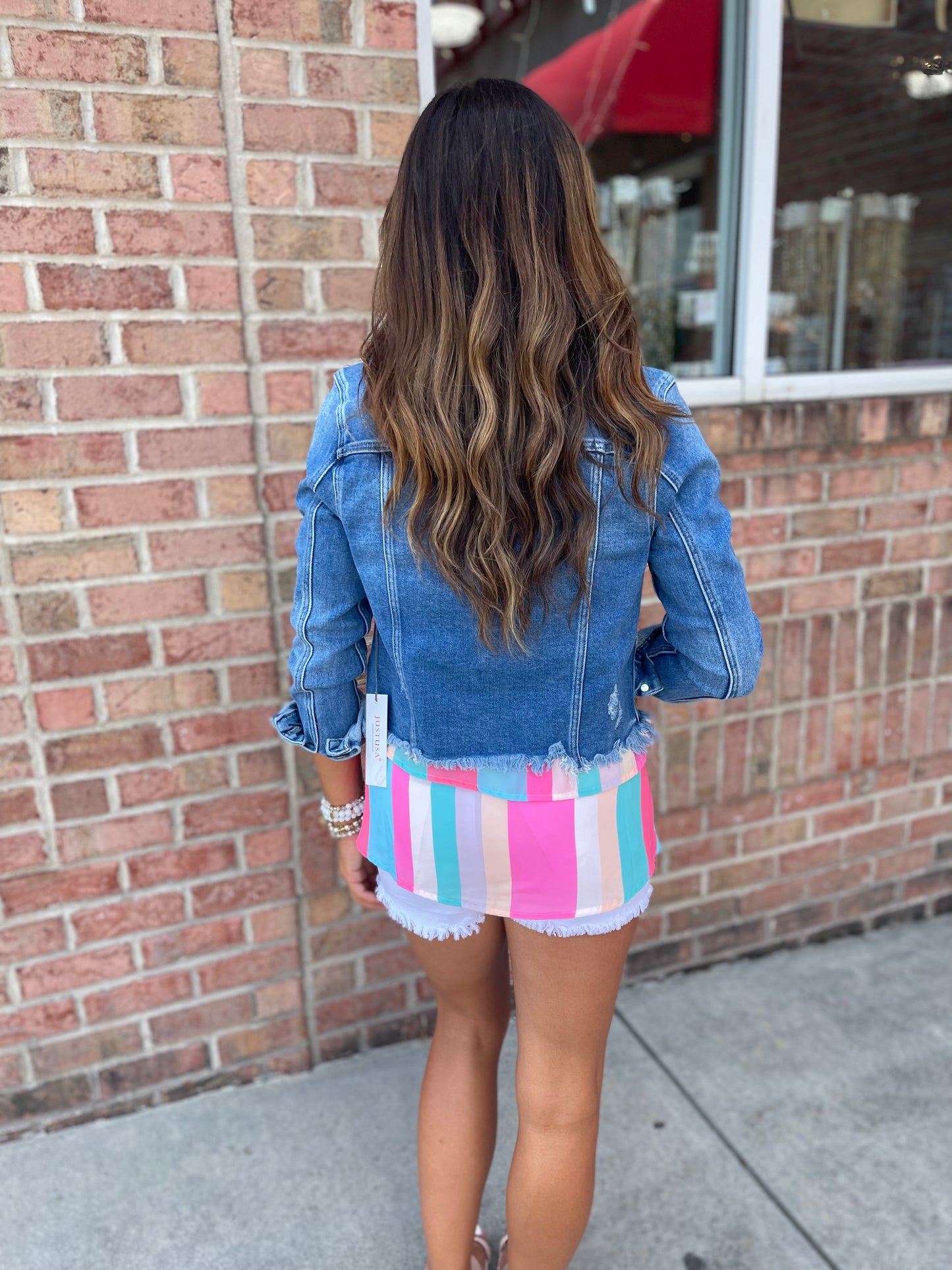 The Perfect Storm Cropped Denim Jacket