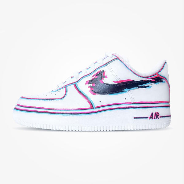 glitch swoosh air force 1