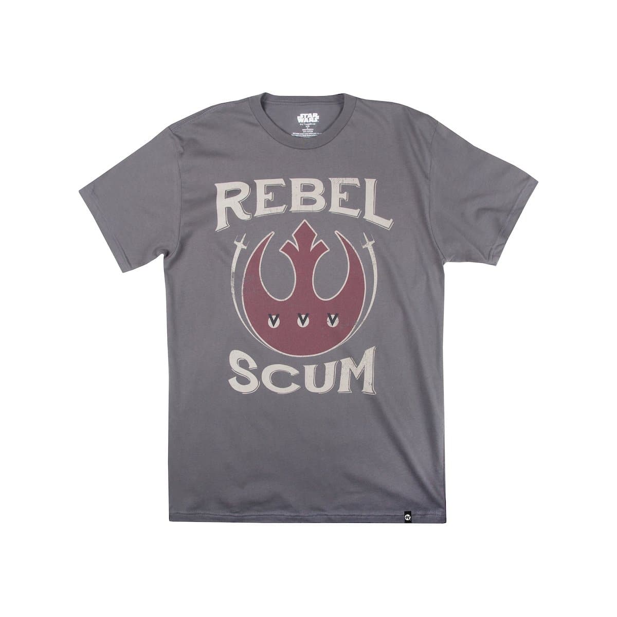 Star Wars Rebel Scum Logo Charcoal Tee 