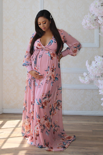 pink baby shower gown