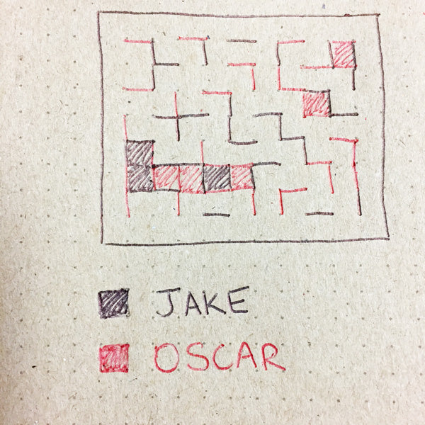 squares game in progress