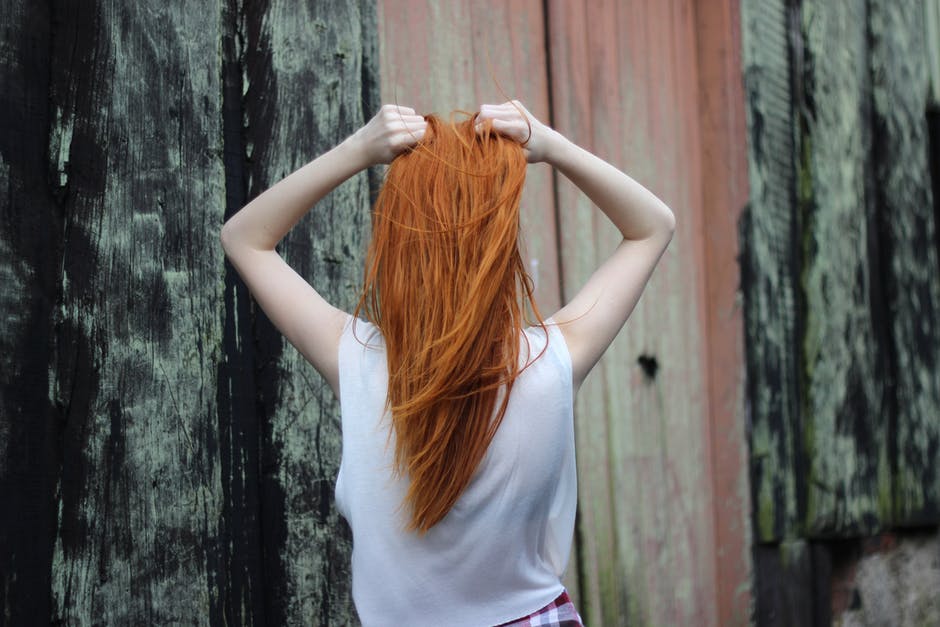 long red hair woman