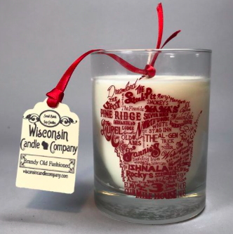 Flags Over Wisconsin Candle Wisconsin Gift