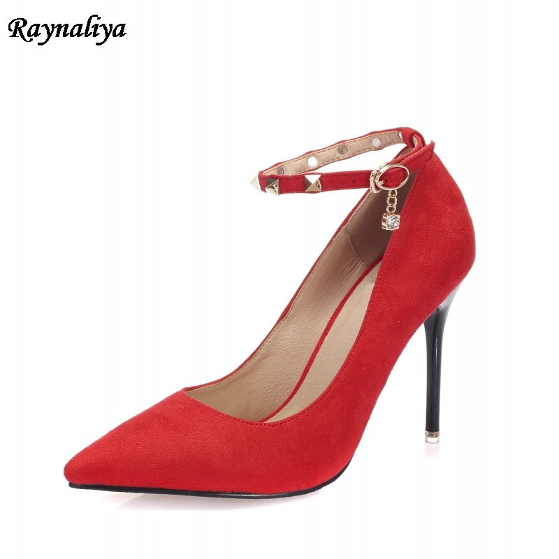 red formal heels