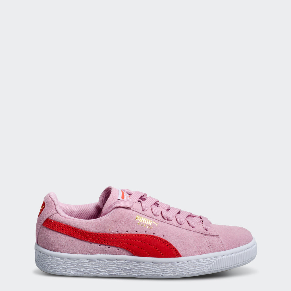 pale pink puma suede