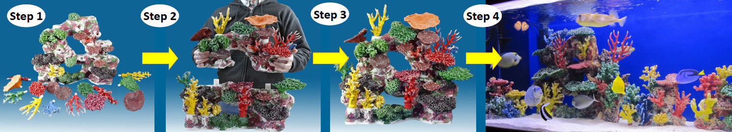 Instant Reef Plug and Play Artificial Coral Inserts for Custom Aquariums