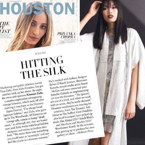 Kimono Zulu as seen in Houston Magazine - Modern Luxury