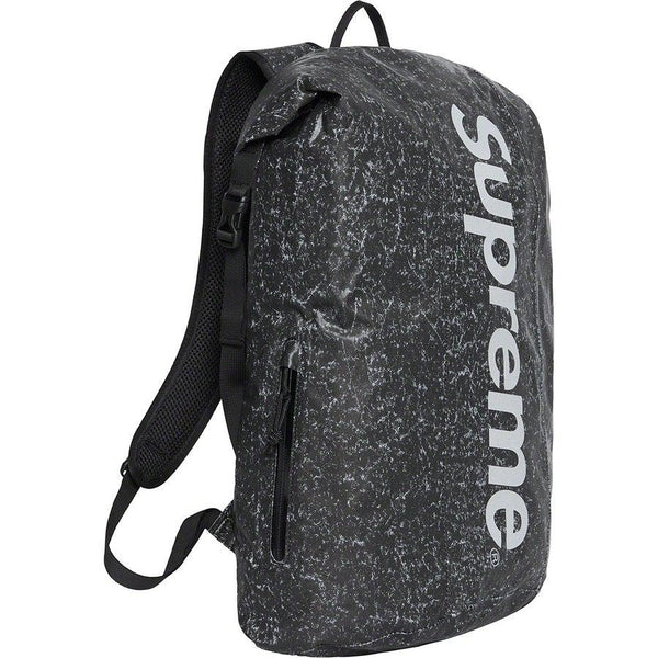 Supreme Waterproof Reflective Speckled Backpack (Black) - Waves