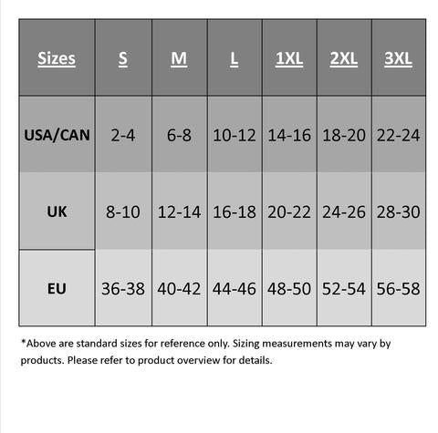 Different Type Of Dope Sizing Chart