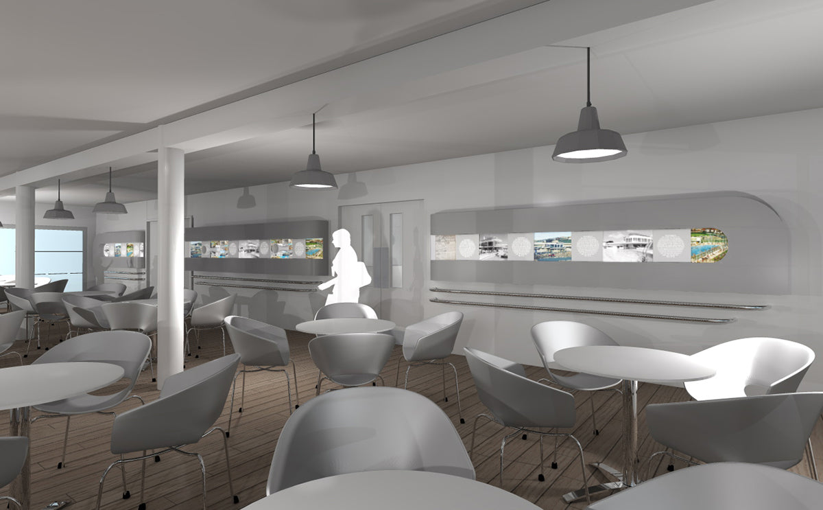 3D render of new Saltdean Lido Cafe
