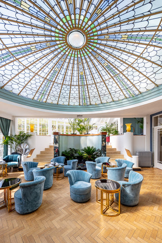 The Conservatory is a central focal point with a fantastic glass ceiling