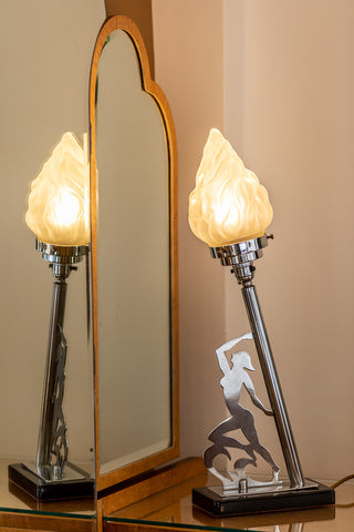 A desk lamp in the Bentley suite
