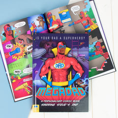 Megadad Superhero Personalised Comic Book