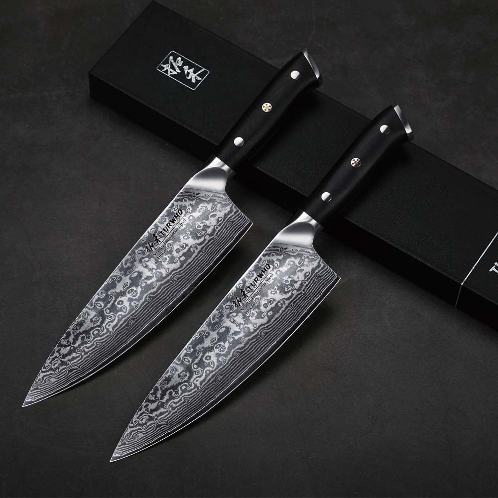 Professional Handmade 8" Damascus Chefs Knife, 67-layer Damascus Chef Knife with Japanese VG10 Super Steel Core