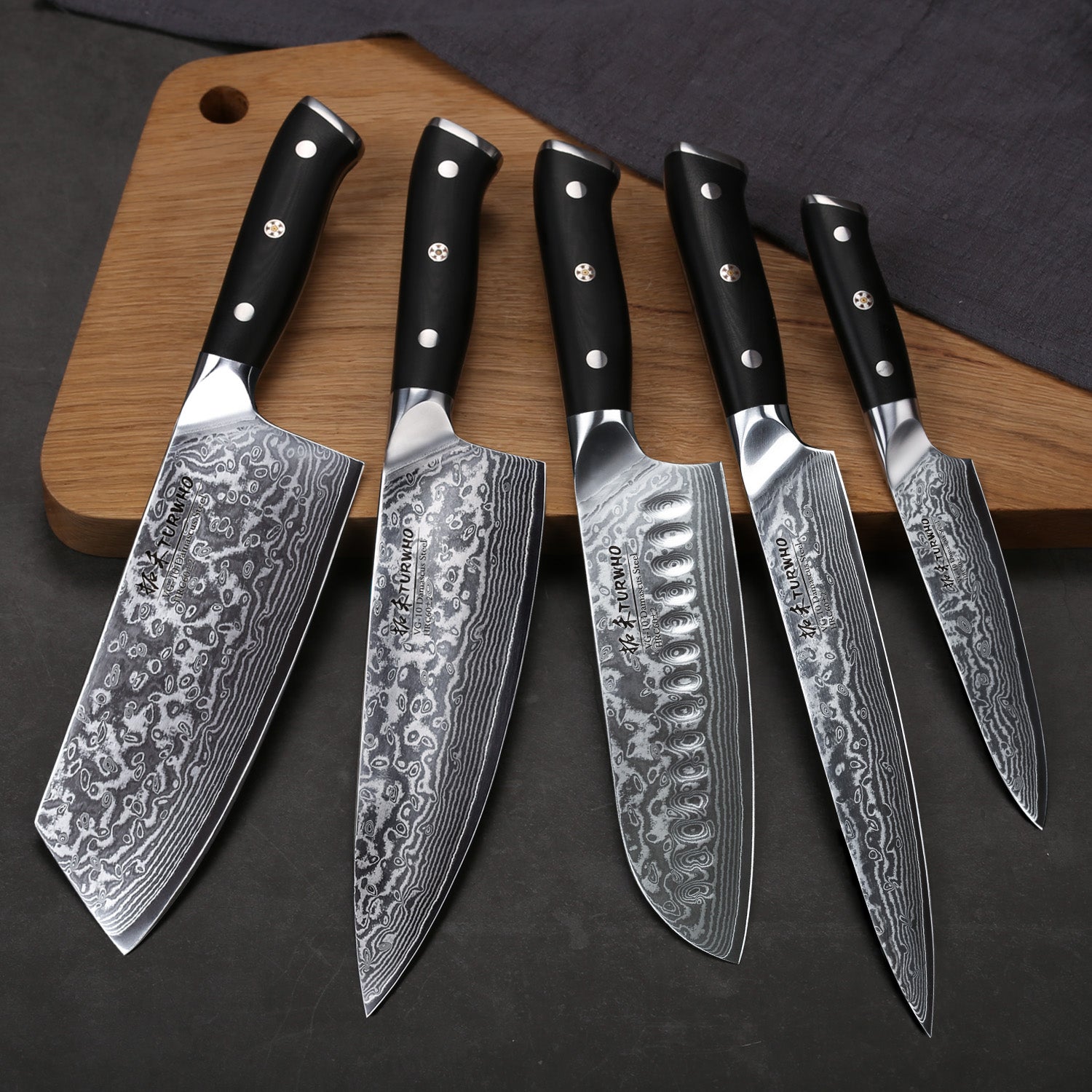 The Best Chef Knife Set VG-10 Damascus Knife