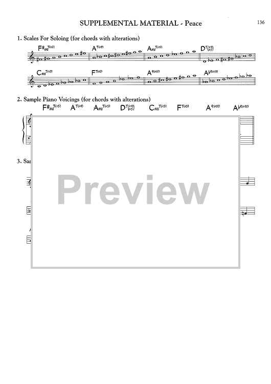 horace silver peace sheet music