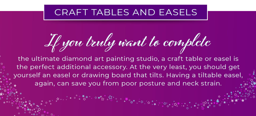 craft tables or easels graphic