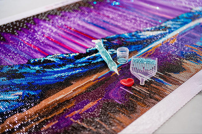 Poured Glue VS Double Sided Adhesive for Diamond Painting - Dreamer Designs