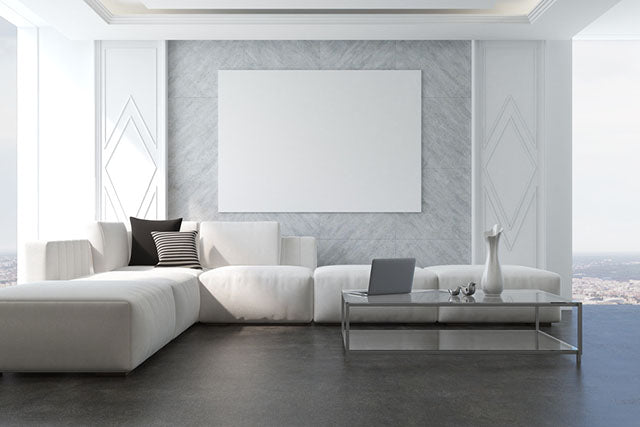 interior gray minimal living room