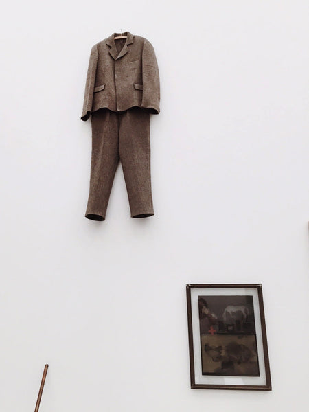 joseph beuys on display at the broad museum.