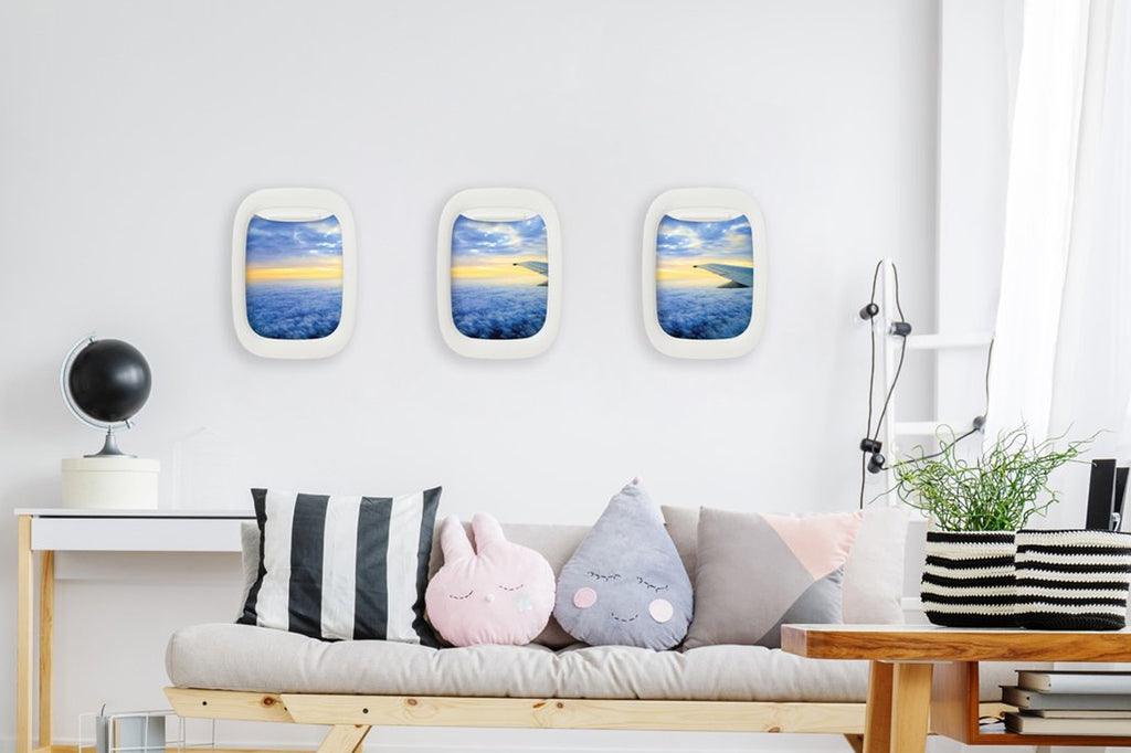 Teev window flight frames plane view travel gift