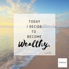 Download your free printable millionaire mindset quote here - Walk on the beach Edition