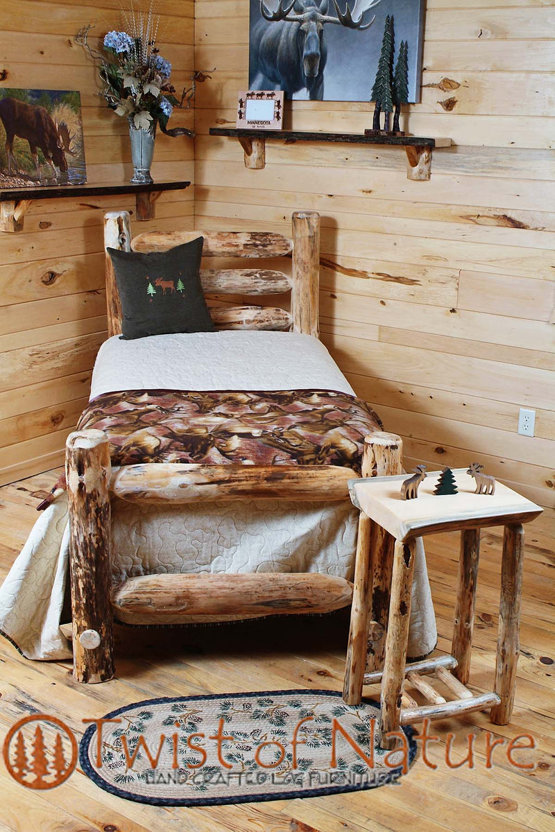 Premium Log Bed Free Shipping Full $289 Double Log Side Rail 
