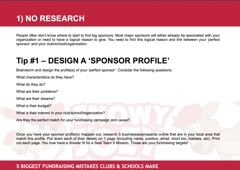 Fundraising Mistake #1: No Research