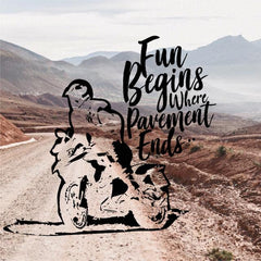 Chris Cross Fun Begins Where Pavement Ends T Shirt