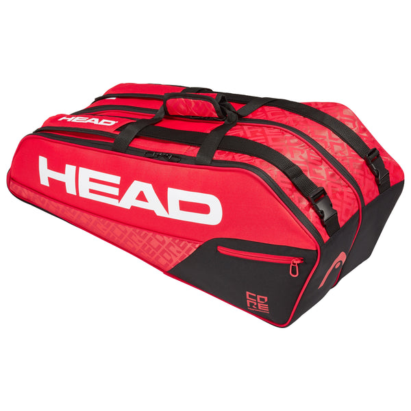Head Core Combi 6 Pack Racquet Bag (Red/Black) - RacquetGuys