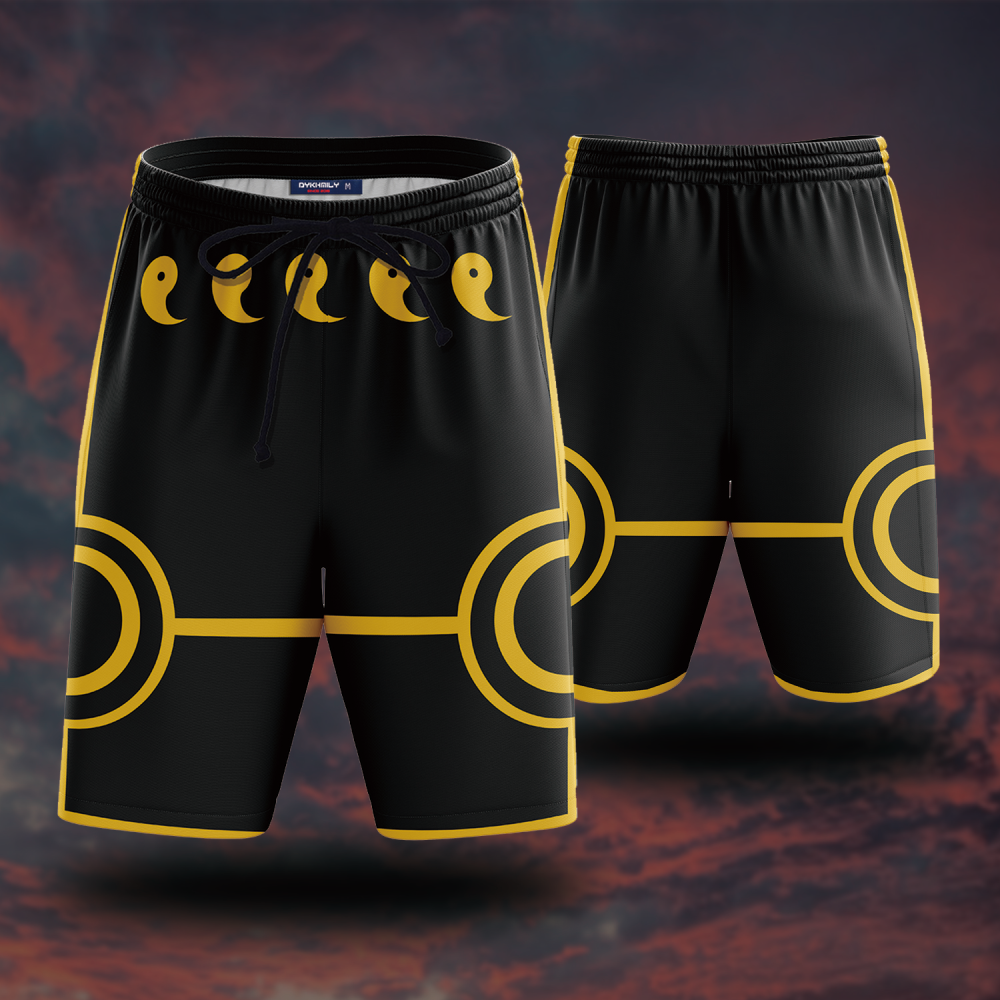 Naruto Six Paths Sage Mode (Black) Beach Short