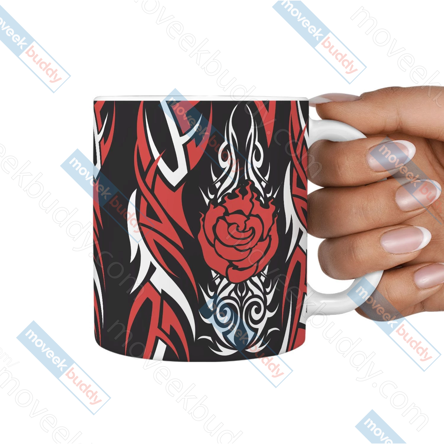 RWBY Ruby Rose Symbol Mugs