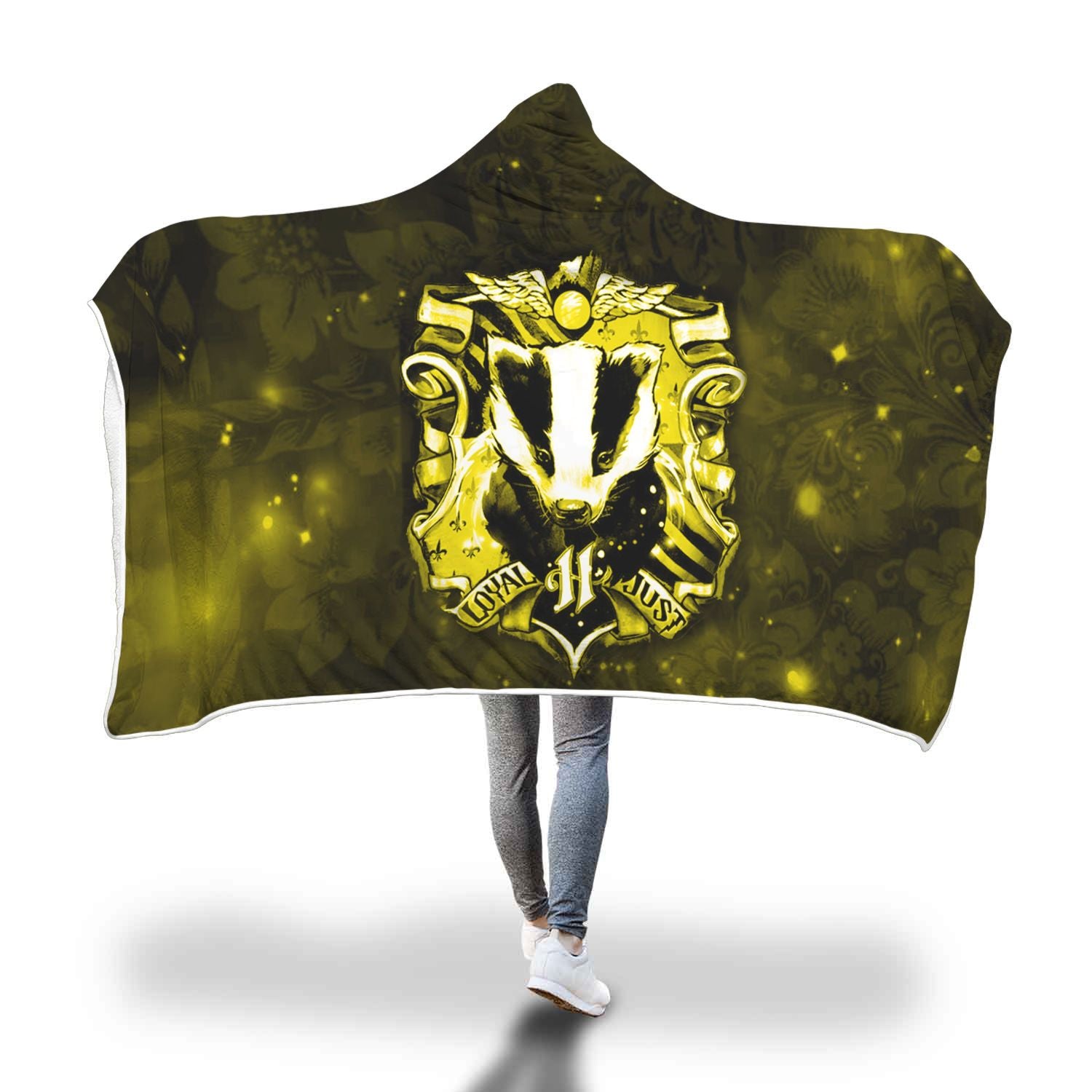 The Hufflepuff Badger (Harry Potter) 3D Hooded Blanket