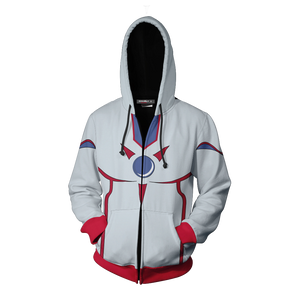 Yu-Gi-Oh! Elemental HERO Neos Cosplay Zip Up Hoodie Jacket