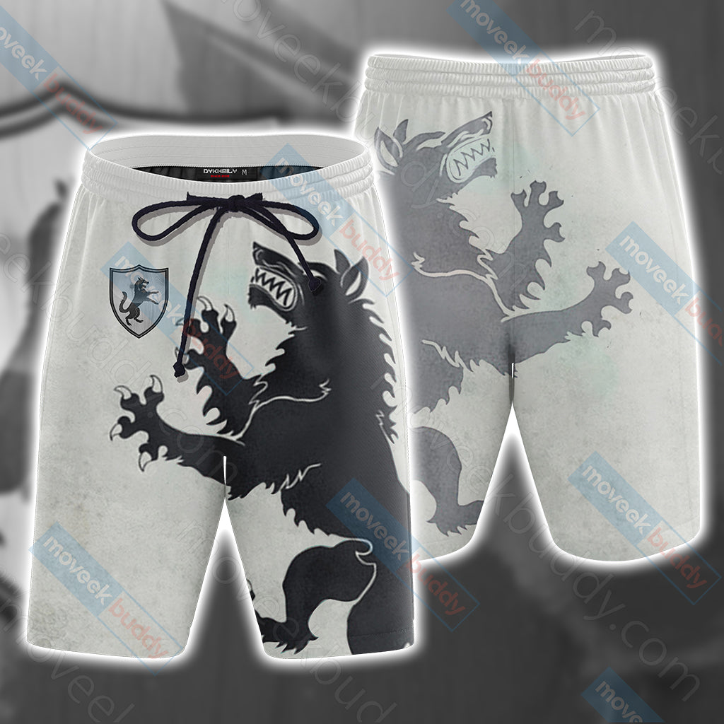 House Stark Game Of Thrones 3D Beach Shorts