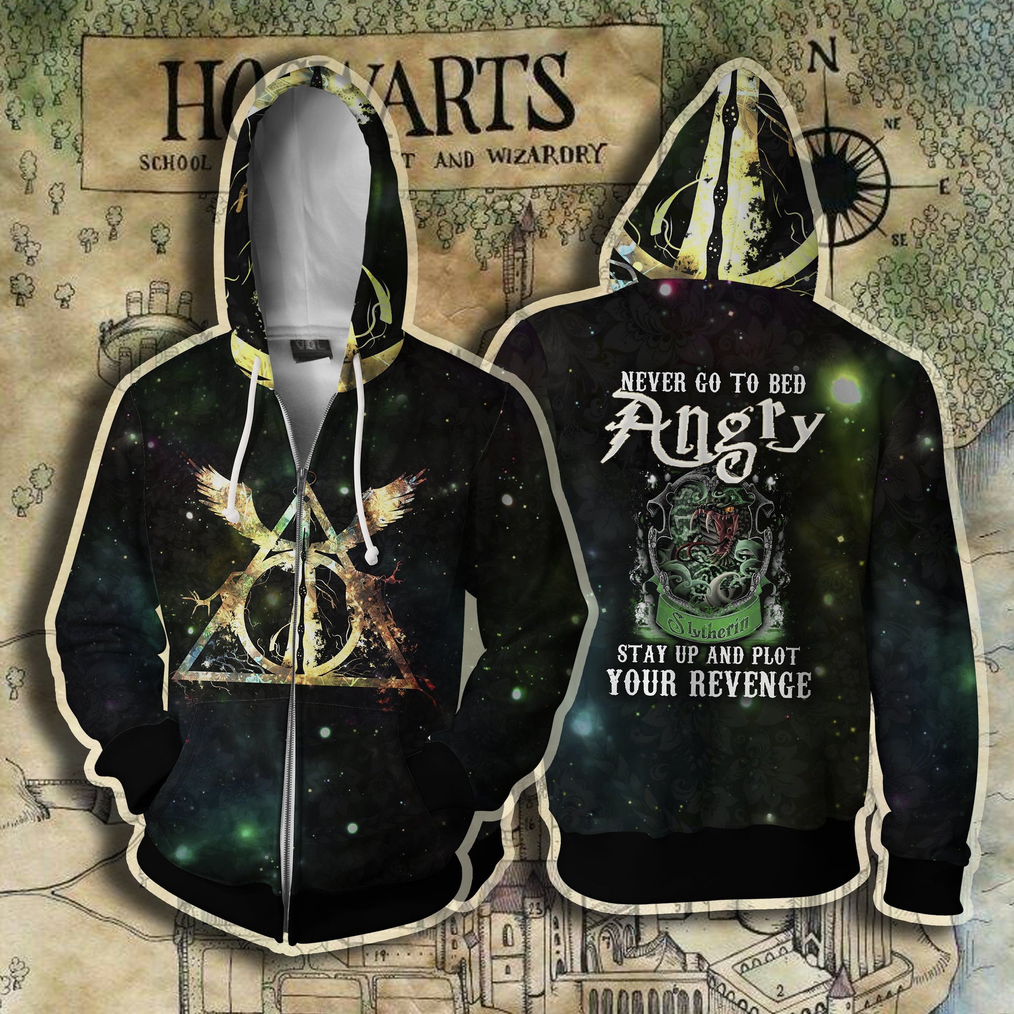 Slytherin Harry Potter - Never Go To Bed Angry Stay Up And Plot Your Revenge