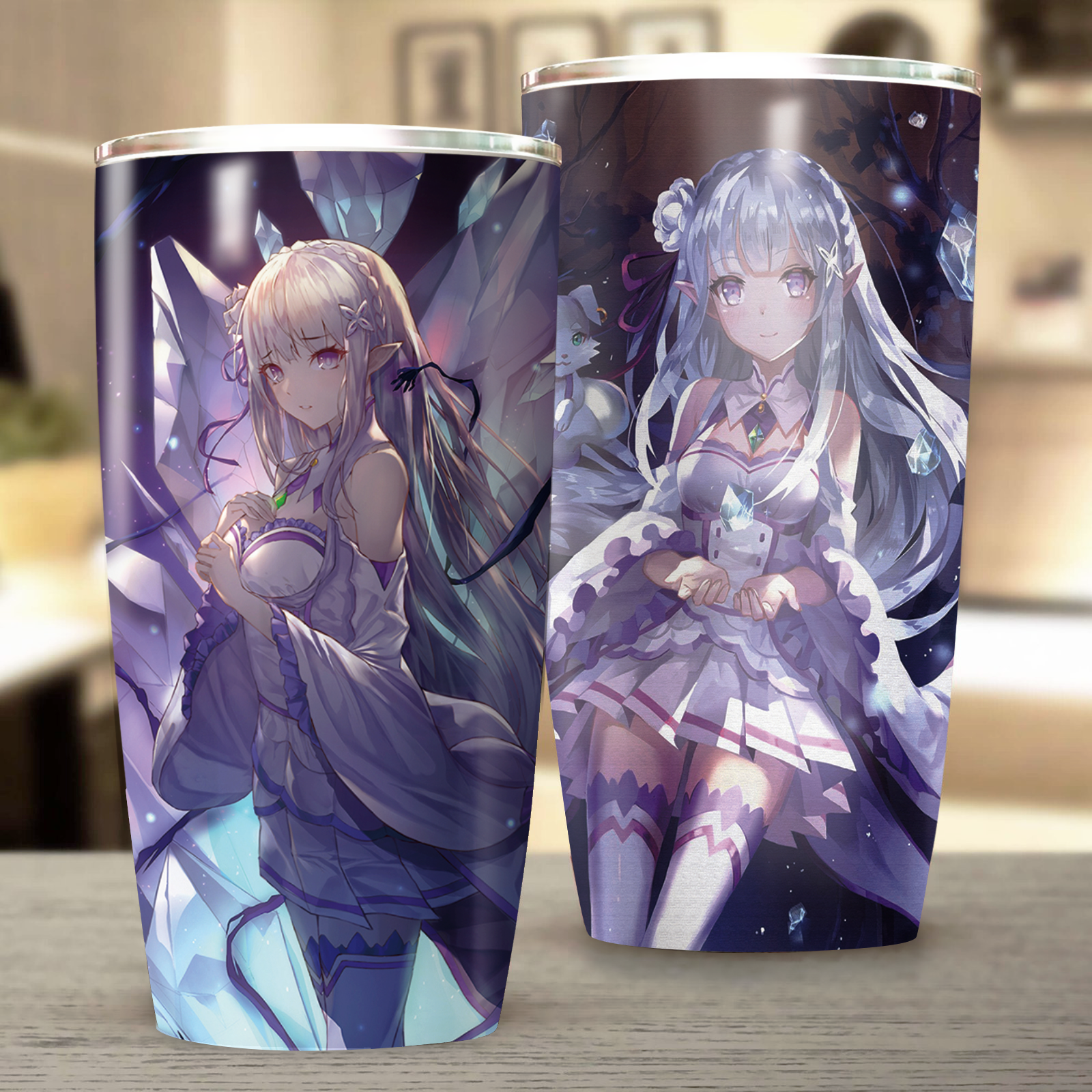 Emilia Re:Zero Tumbler