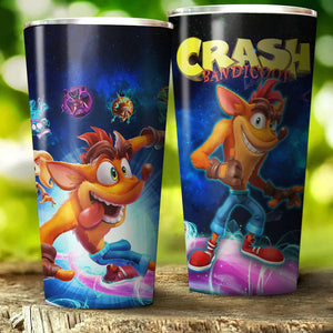 Crash Bandicoot Video Game Insulated Stainless Steel Tumbler 20oz / 30oz