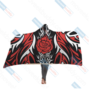 RWBY Ruby Rose Symbol Hooded Blanket